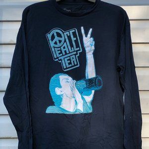 Navy Peace Tea Long Sleeve Tee Shirt